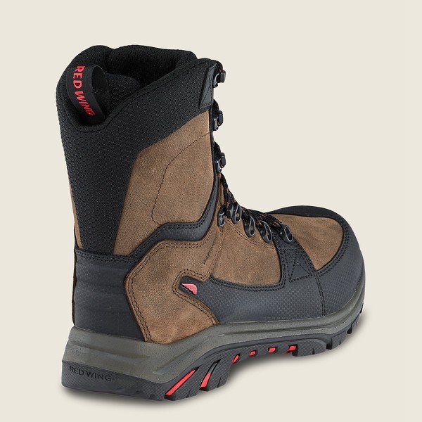 Bottes de Sécurité Red Wing - Trades - 8-Inch Insulated Waterproof Toe - Marron/Noir - Homme 392JHLK